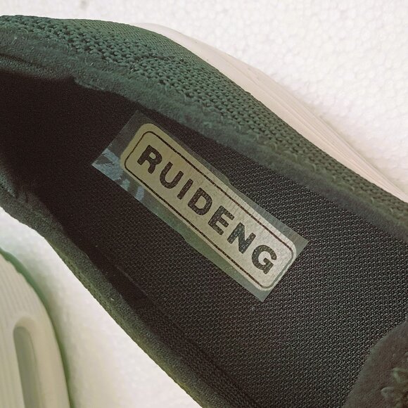 Ruideng Air Cushion Mesh Walking Shoes 7  Women's Black Platform Sneakers - Picture 7 of 14